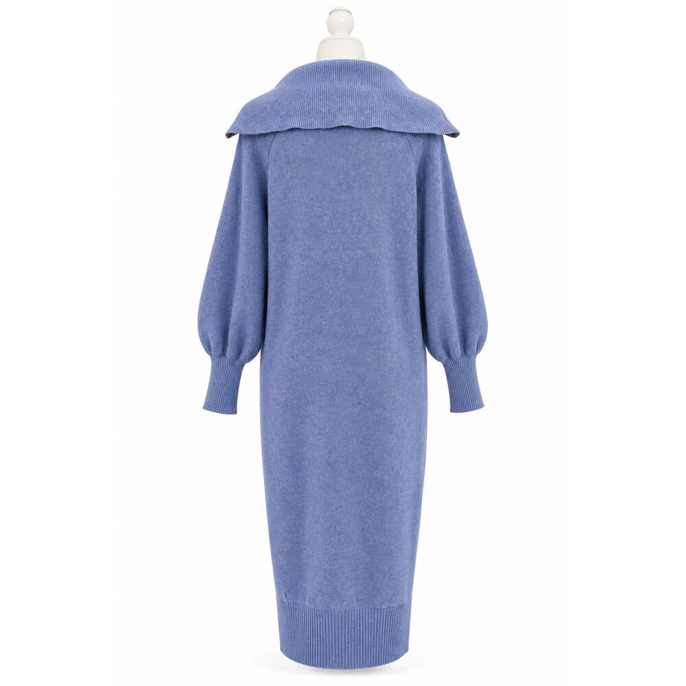Après Ski Cozy Luxury J.Crew Half Zip Supersoft Alpaca Merino Sweater Dress L - Picture 8 of 16